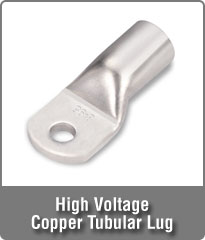 High Voltage Copper Tubular Lug