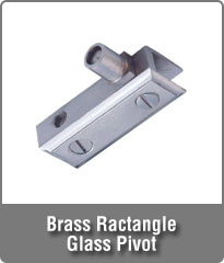 Brass Ractangle Glass Pivot