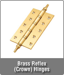 Brass Reflex Crown) Hinges